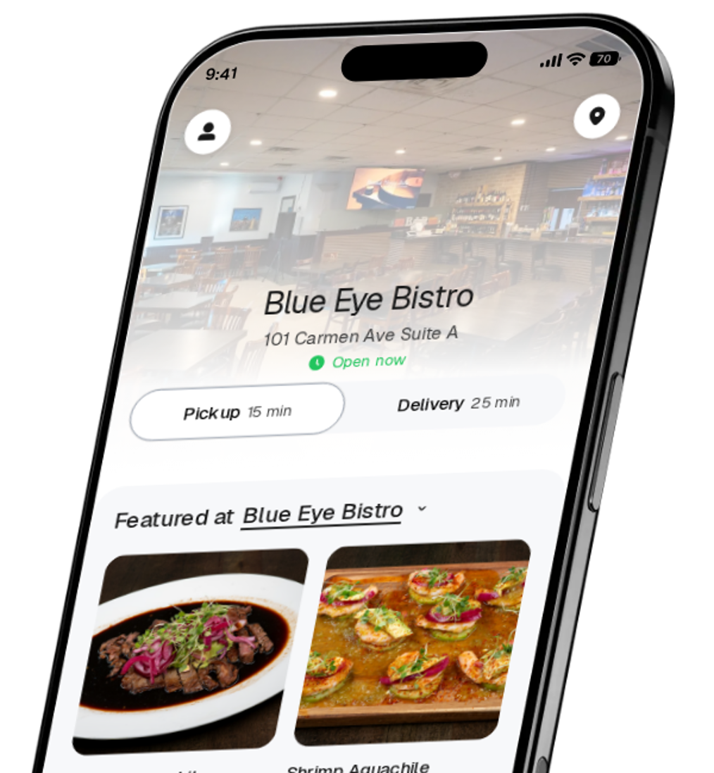 Blue Eye Bistro app preview