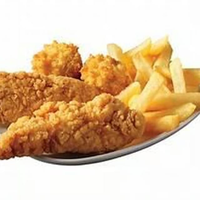 Chicken Tenders with Fries.