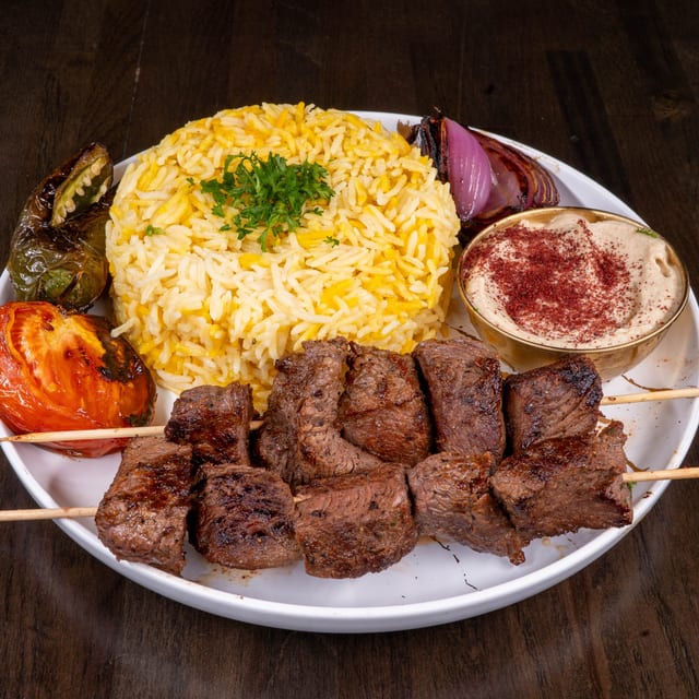 New York Strip Kabob Skewers.