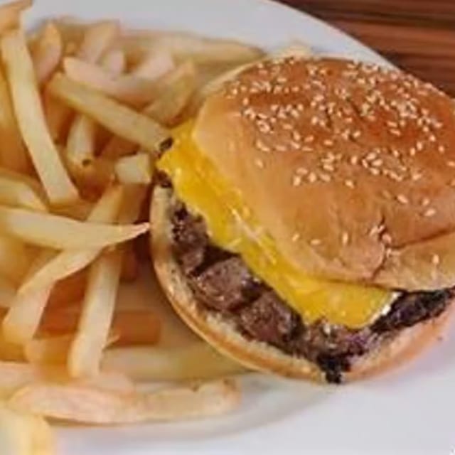 Cheeseburger with Fries.