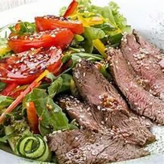 Ribeye Steak Salad.