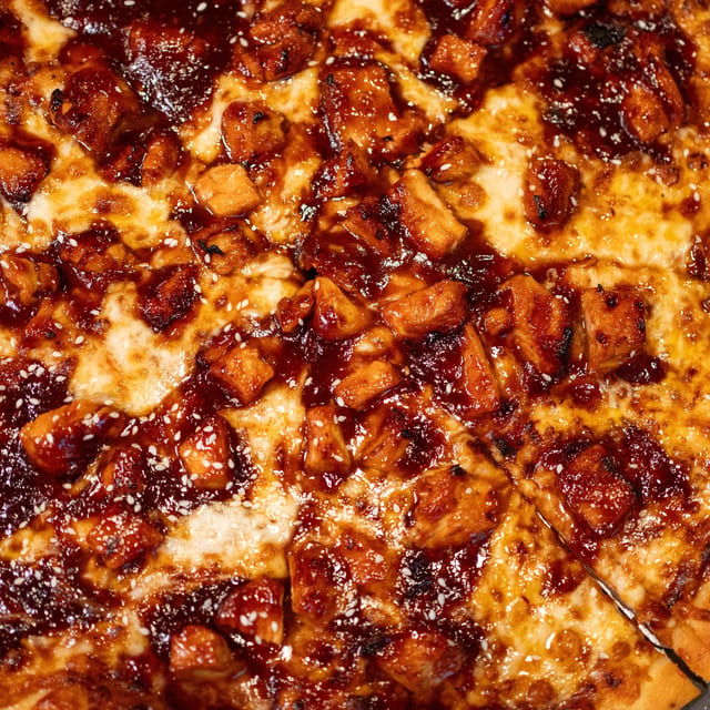 BBQ Chicken Pizza.