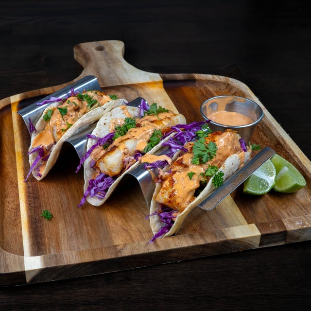 Blue Eye Grilled Fish Tacos.