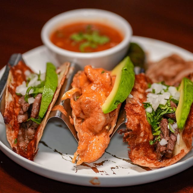 Blue Eye Rib Eye Tacos.