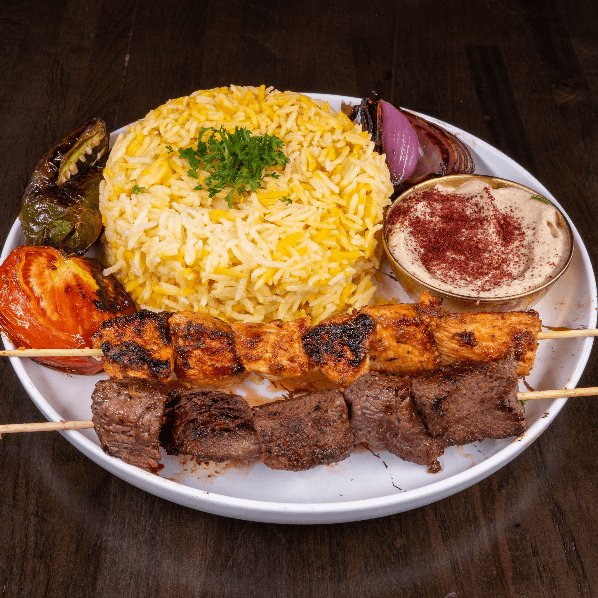 Mix of Any 2 Skewers.