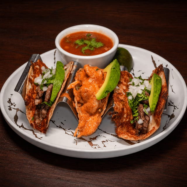 Blue Eye Rib Eye Tacos.