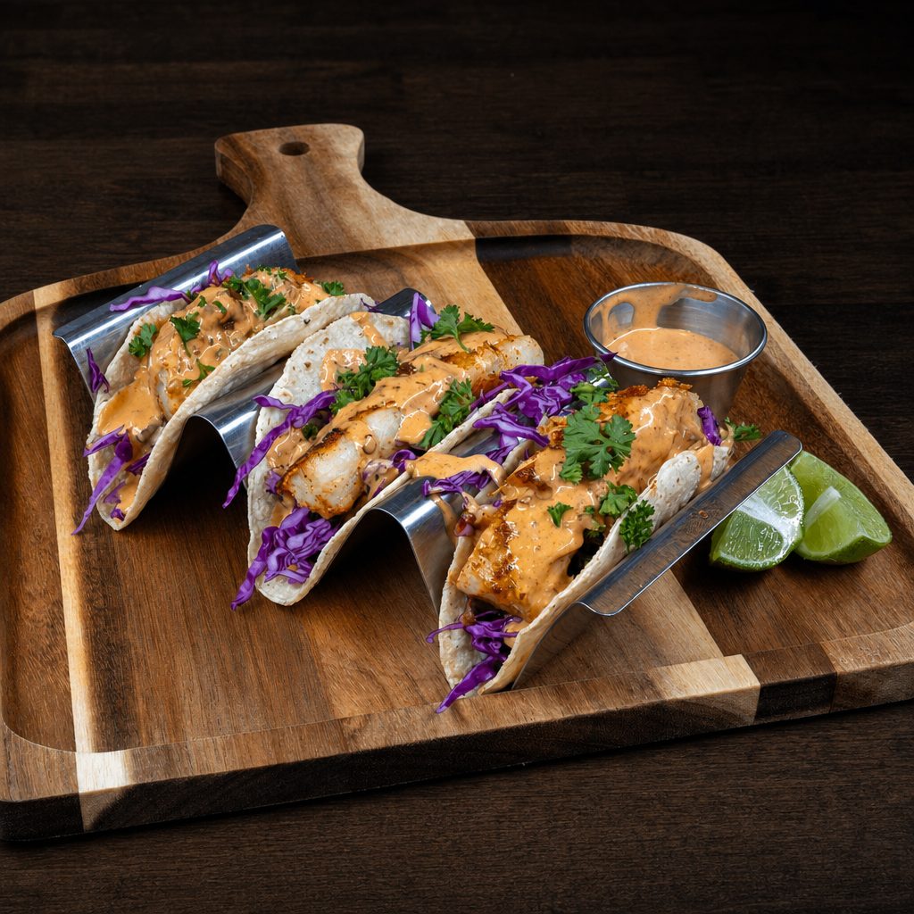 Blue Eye Grilled Fish Tacos.