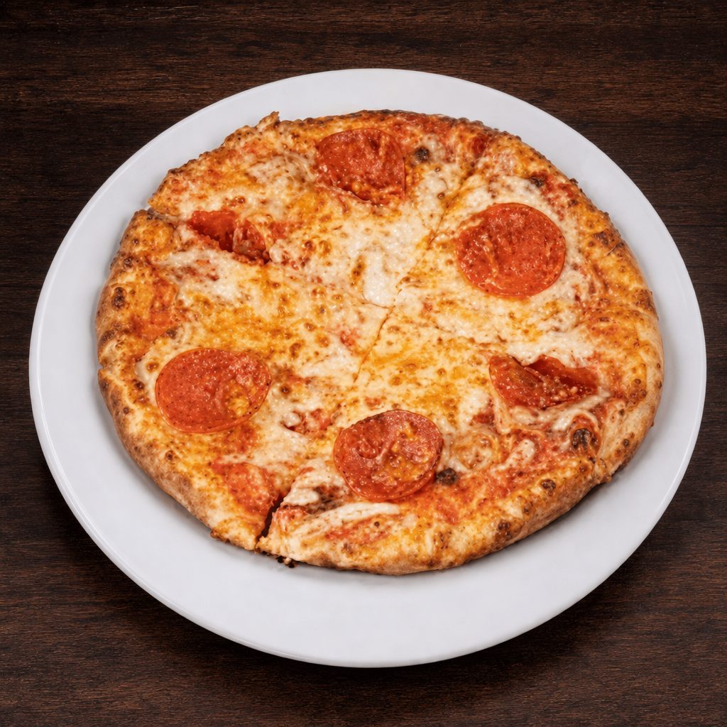 10 Inch One Topping Pizza.