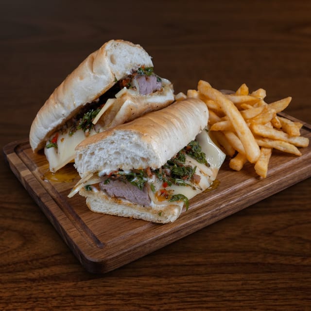 The Steak Hoagie.