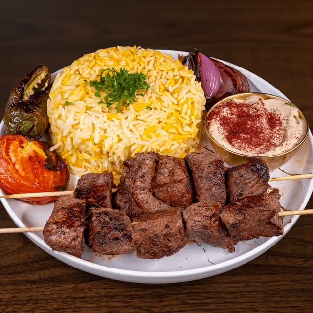 New York Strip Kabob Skewers.