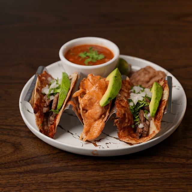 Blue Eye Rib Eye Tacos.