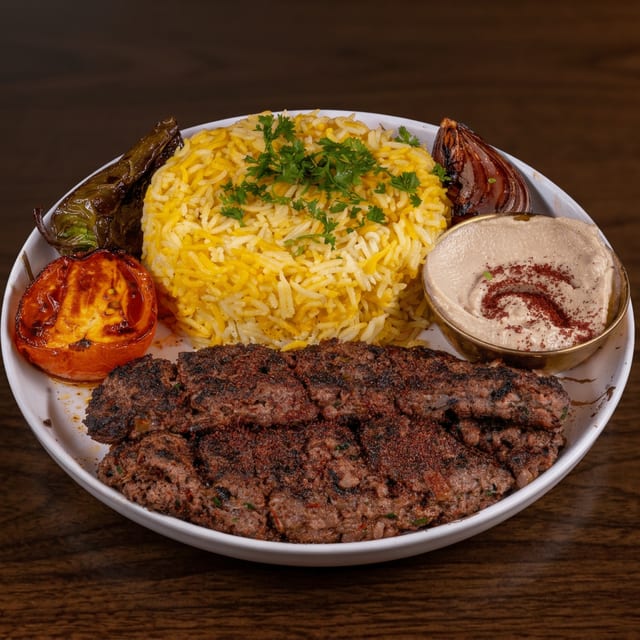 Kafta Sheesh Kabob.