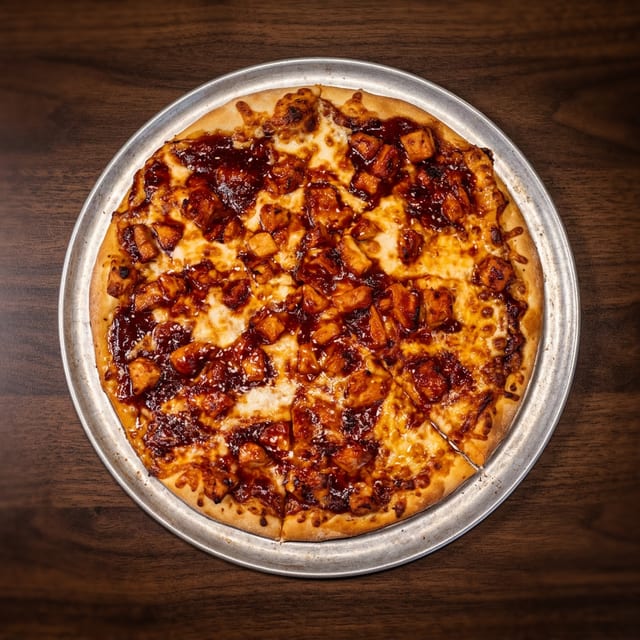 BBQ Chicken Pizza.