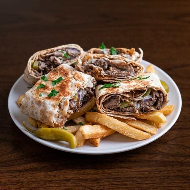 Beef Shawarma Sandwich.