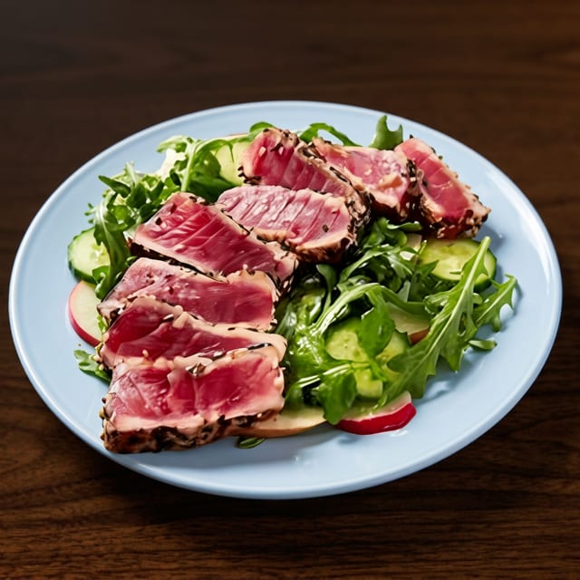 Ahi Tuna Steak Salad.