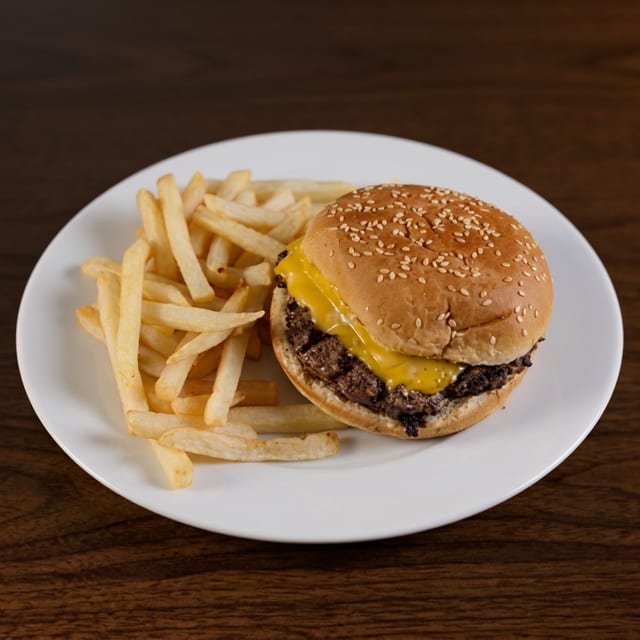Cheeseburger with Fries.