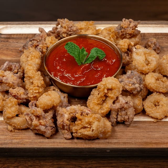 Crisp Calamari Fritti.